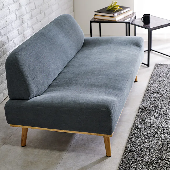 萩原スリーアイ HAGIHARA ソファ レスト2P-MYE マスタードイエロー 二人掛け 4934257302371【別送品】