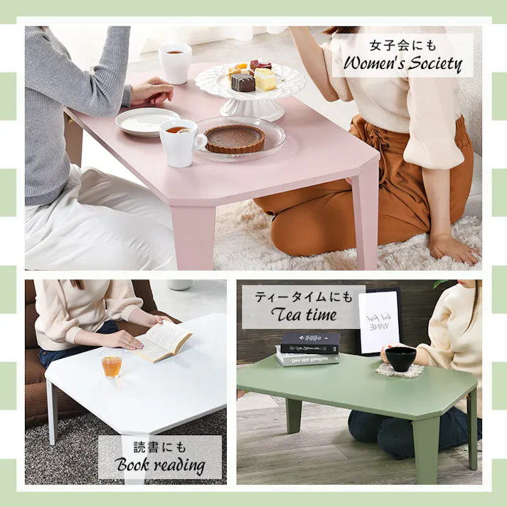 萩原スリーアイ HAGIHARA 折れ脚テーブル クルール9060CW クリアホワイト 幅90cm 2090939500 テーブル センターテーブル ローテーブル 4934257269414【別送品】