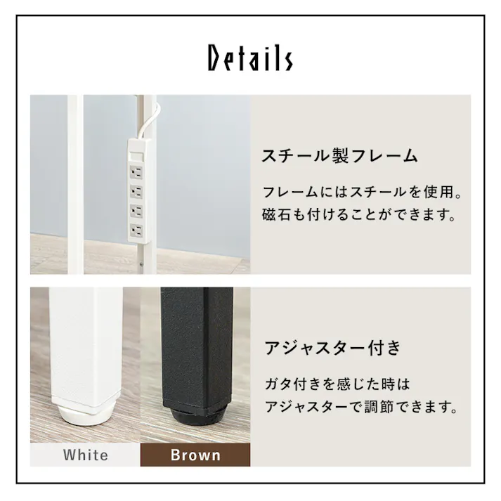 萩原スリーアイ HAGIHARA デスク LT-4672-BR ブラウン 幅100cm コンセント付き 2102053500 デスク ユニットデスク 4934257289689【別送品】