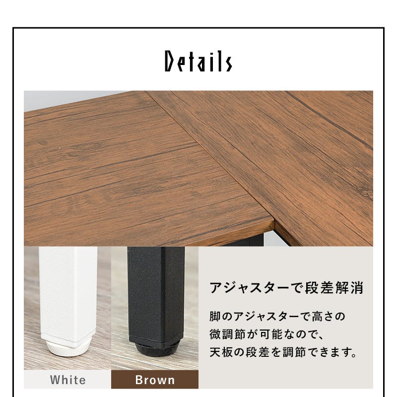 萩原スリーアイ HAGIHARA デスクチェア3点セット LDC-4697BR-4RS