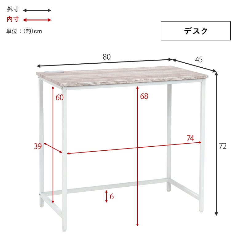 ♡ デスクとチェアと4段ラックの3点セット ブラウン [8460] ♡ デスクとチェアと4段ラックの3点セット ブラウン [8460] ☆ デスク