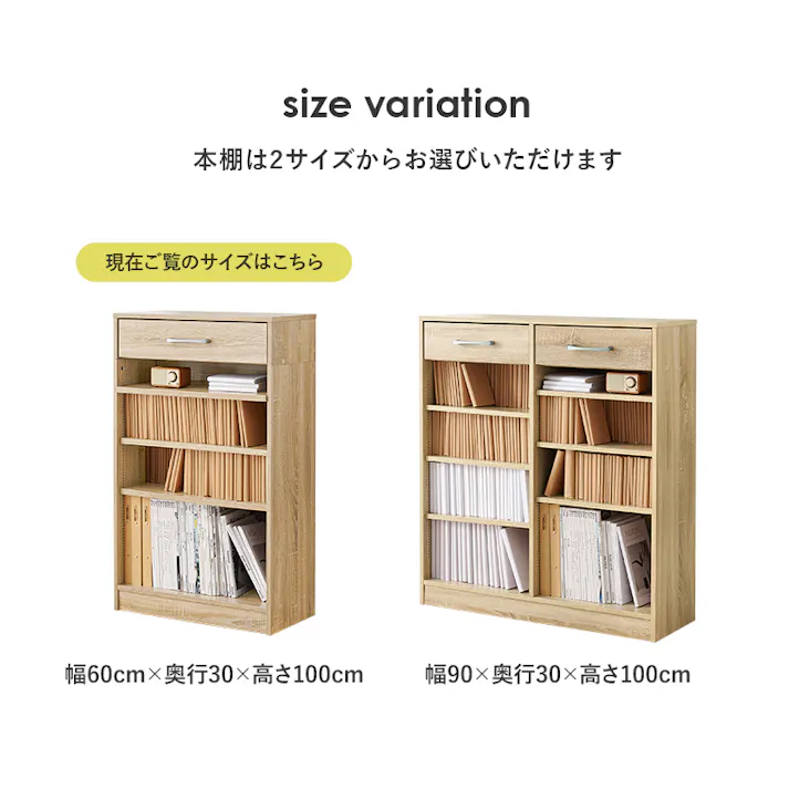 萩原スリーアイ HAGIHARA ブックラック RCC-1707BR ブラウン 幅60cm 3000002480 収納家具 本棚 ラック カラーボックス 4934257315449【別送品】