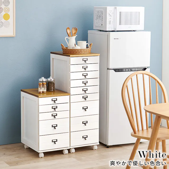 萩原スリーアイ HAGIHARA チェスト MCH-6470BR ブラウン 幅33cm 5段チェストキャスター付き 3000002575 収納家具 タンス チェスト 4934257316392【別送品】