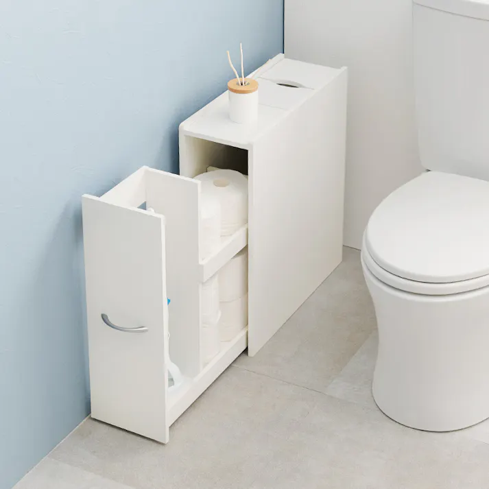 萩原スリーアイ HAGIHARA トイレラック RTR-1472WH ホワイト 高さ58.5cm 3000002887 収納家具 ランドリー サニタリー 4934257319515【別送品】