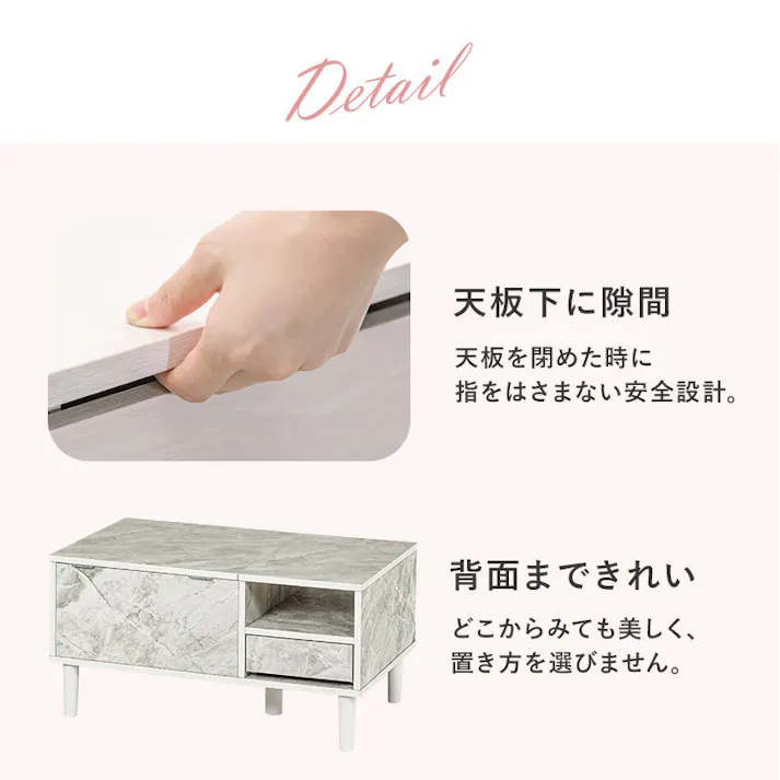 萩原スリーアイ HAGIHARA コスメテーブル RD-1125NA ナチュラル 幅75cm 3000002889 テーブル センターテーブル・ローテーブル 4934257319539【別送品】