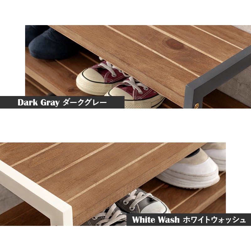 萩原スリーアイ HAGIHARA シューズラック MSS-6718NDG ダークグレー 幅