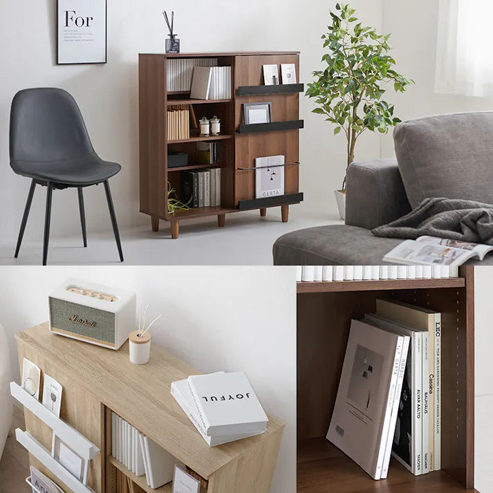 萩原スリーアイ HAGIHARA ブックシェルフ VKB-7273NA ナチュラル 幅90.5cm 3000003107 収納家具 本棚 ラック カラーボックス 4934257321716【別送品】