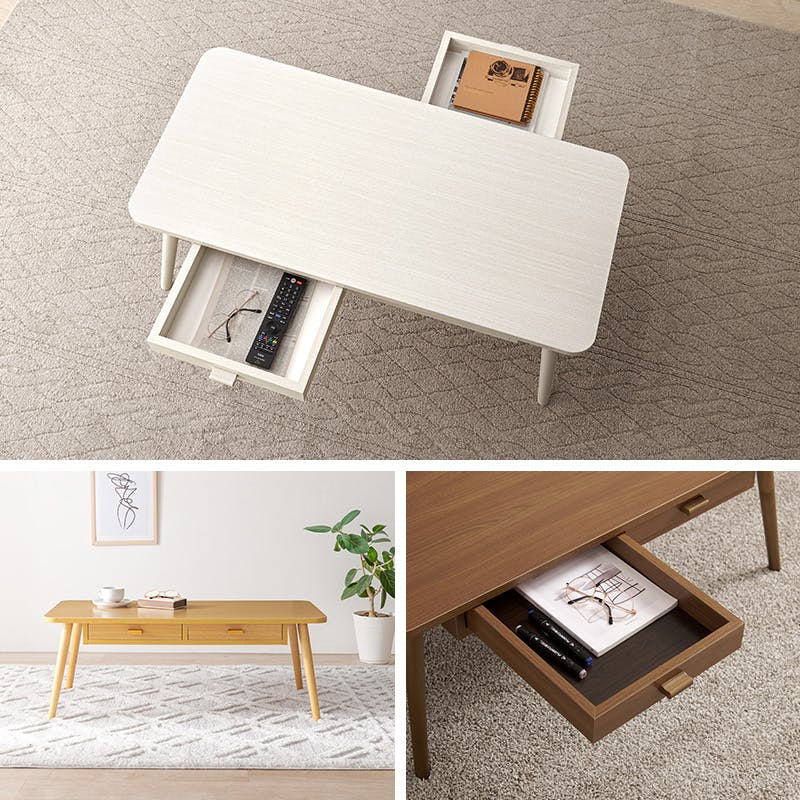 萩原スリーアイ HAGIHARA テーブル MT-6383BR ブラウン 100×48cm