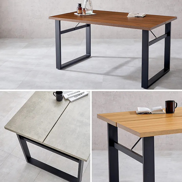 萩原スリーアイ HAGIHARA ダイニング5点セット LT-4771NA-34DBR-5S デスクナチュラル×チェアダークブラウン 3000003263 ダイニング ダイニングセット 4934257323291【別送品】