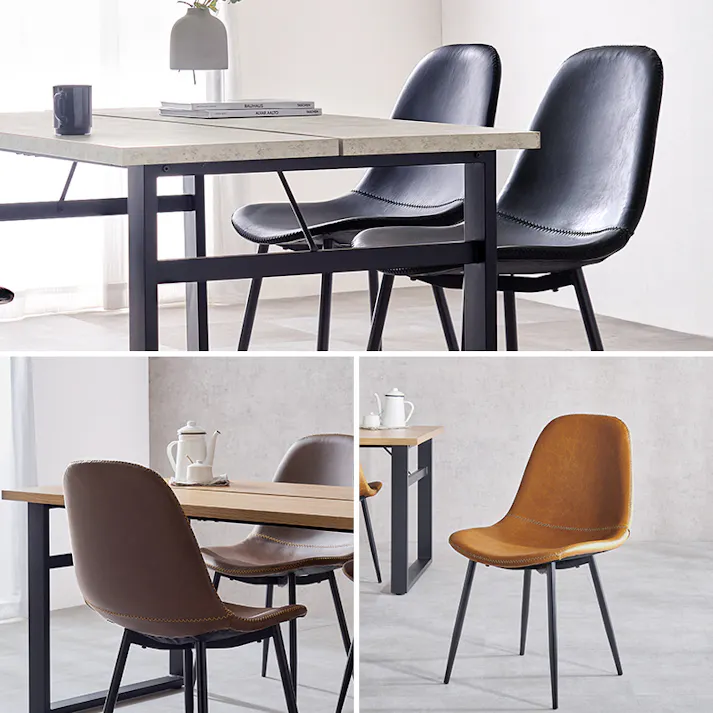 萩原スリーアイ HAGIHARA ダイニング5点セット LT-4771NA-34DBR-5S デスクナチュラル×チェアダークブラウン 3000003263 ダイニング ダイニングセット 4934257323291【別送品】