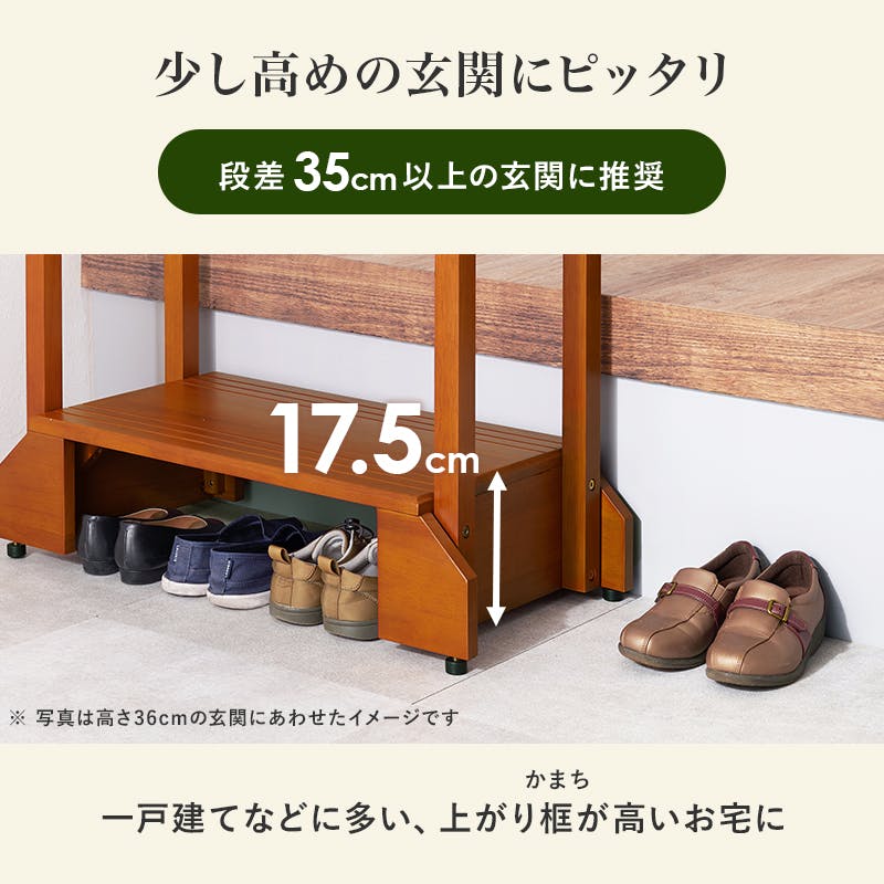 萩原(Hagihara) 玄関踏み台 玄関台 手すり付き踏み台 手すり台 ワイド mfd-6909_1.jpg