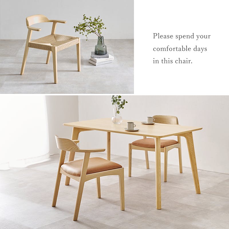 ダイニングチェア VC-7003-NABE 2脚セット ファブリックベージュ