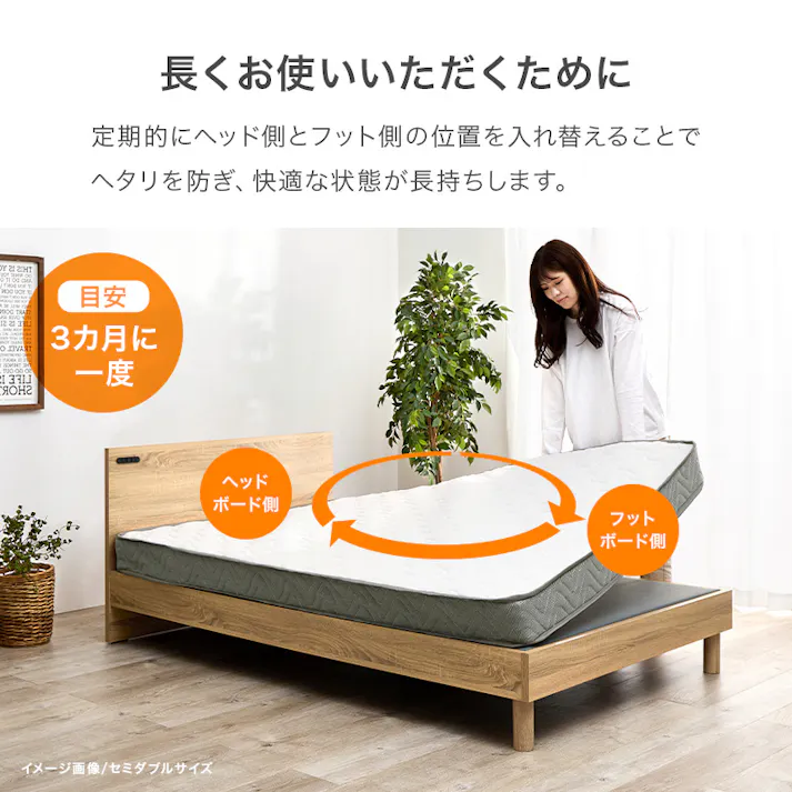 マットレス シングル(ボンネル) KM-3301S インテリア 寝具 収納 マットレス 3000003884【別送品】