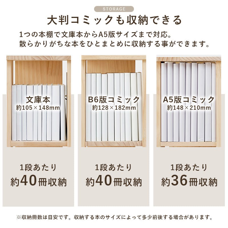 角回転ラック MUD-6426NA ナチュラル インテリア 家具 収納 収納家具