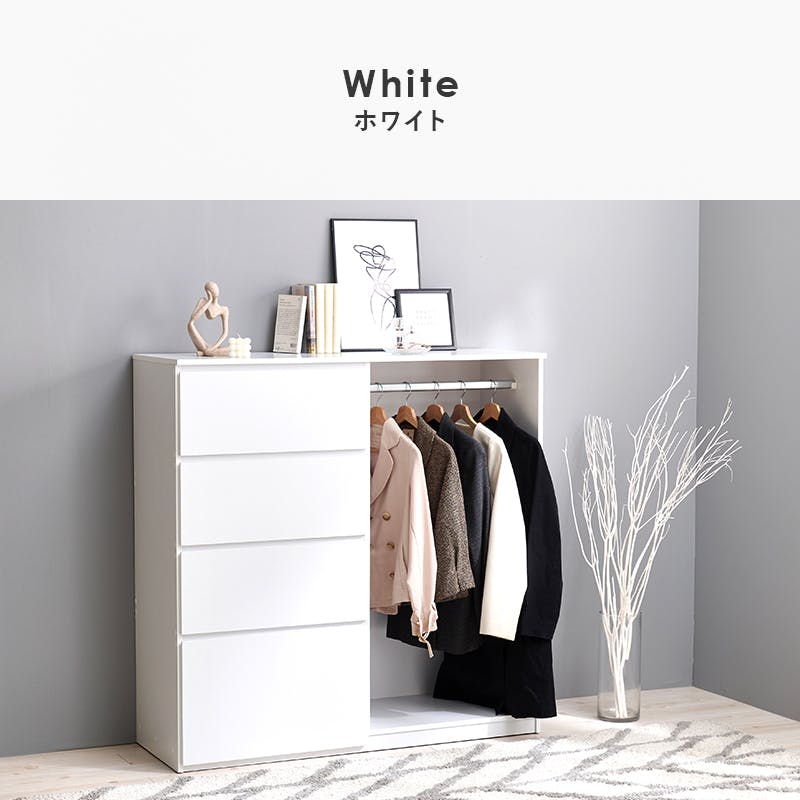 ハンガーラック VKH-7275WH ホワイト インテリア 家具 収納 収納家具 本棚 ラック カラーボックス ハンガーラック コートハンガー 3000003969【別送品】