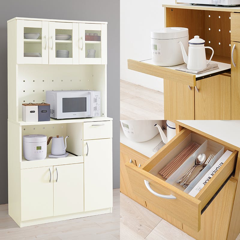 キッチンボード RCC-1904BR ブラウン インテリア 家具 収納 収納家具