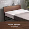 シングルベッド KH-3074SBR ブラウン インテリア 寝具 家具 収納 ベッド ベッドフレーム 3000004005【別送品】