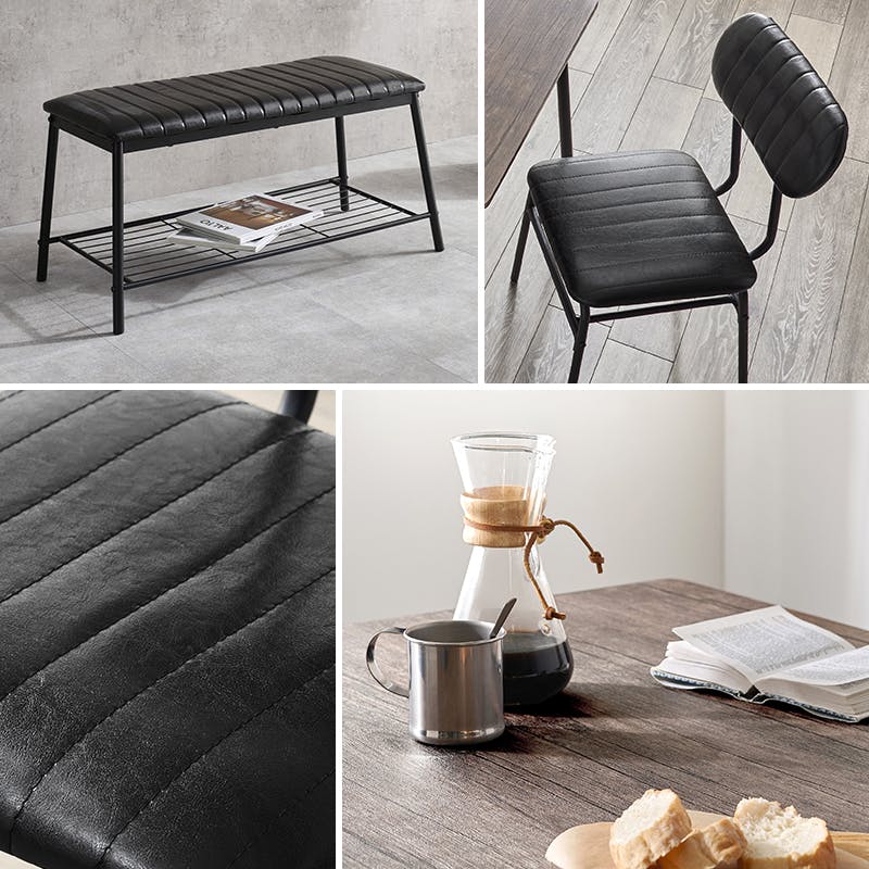 ダイニング4点セット LDS-4854MGY マーブルグレー インテリア 家具