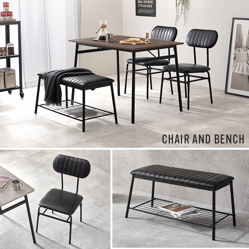 ダイニング4点セット LDS-4854MGY マーブルグレー インテリア 家具