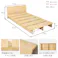 マットレス付シングルベッド WB-7901SNA3302 ナチュラル インテリア 寝具 家具 収納 ベッド フレーム マットレスセット 3000004262【別送品】