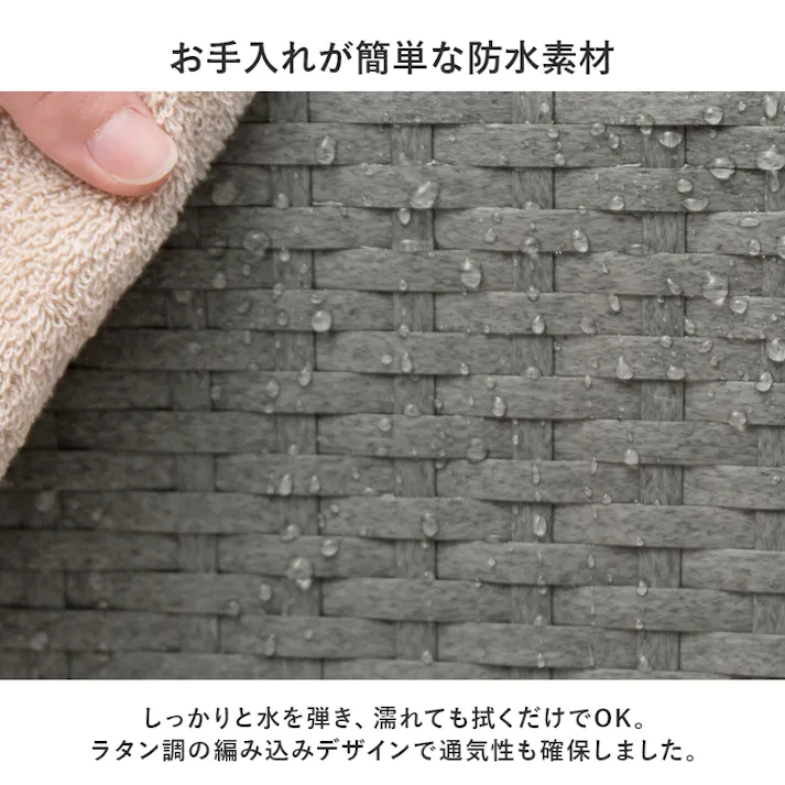 バスケットワゴン RUD-2448WH ホワイト インテリア 家具 収納 収納家具 ランドリー サニタリーチェスト 3000004269【別送品】