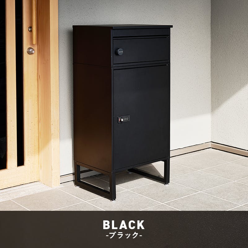 宅配ボックス LPS-4991BK ブラック 花 ガーデン DIY エクステリア ガーデンファニチャー 玄関 門用エクステリア 宅配ボックス 3000004338【別送品】