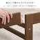 組立簡単 マットレス付シングルベッド WB-7802S-NA3301 ナチュラル インテリア 寝具 家具 収納 ベッド フレーム マットレスセット 3000004398【別送品】