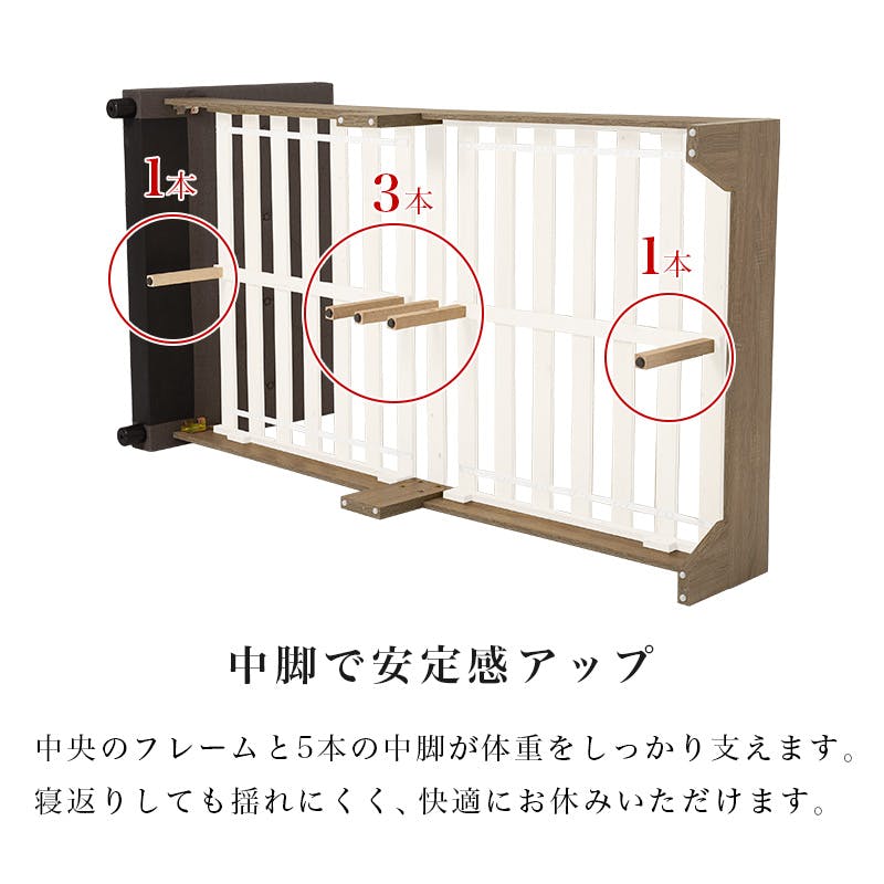 ファブリックベッド RB-1717BR ダークブラウン インテリア 寝具 家具