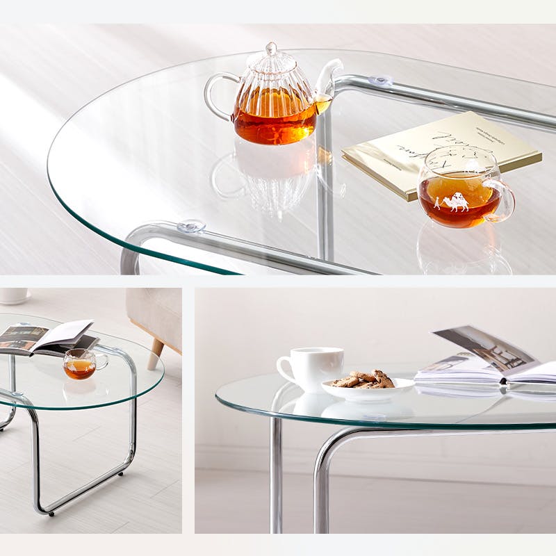 ガラステーブル BT-8663 インテリア 家具 収納 テーブル センター