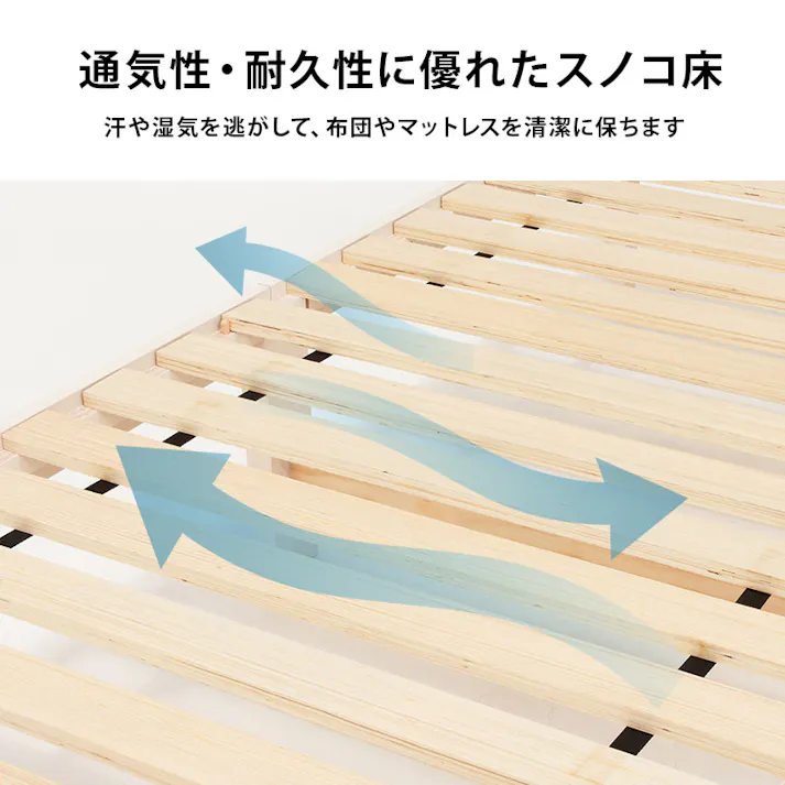 組立簡単 マットレス・引出し付セミダブルベッド MB-5150SD-LBR3301HS ライトブラウン インテリア 寝具 家具 収納 ベッド フレーム マットレスセット 3000004639【別送品】