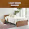 マットレス付セミダブルベッド MB-5915SDLBR3302 ライトブラウン インテリア 寝具 家具 収納 ベッド フレーム マットレスセット 3000004675【別送品】