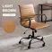 オフィスチェア LHC-4476LBR ライトブラウン インテリア 家具 収納 オフィス家具 オフィスチェア デスク用チェア 3000004713【別送品】