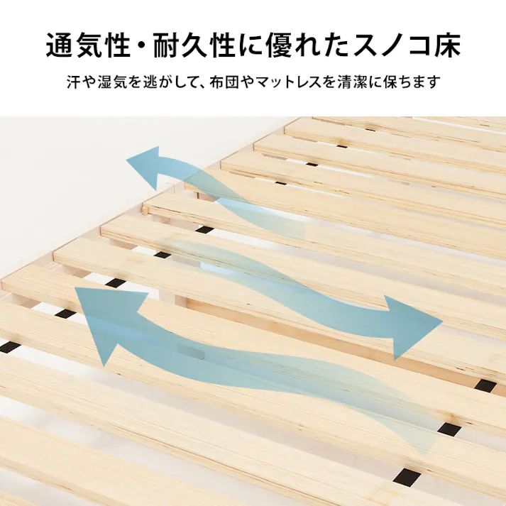 組立簡単 マットレス付シングルベッド MB-5250SNA3302 プレーンナチュラル 3000004763 インテリア 寝具 家具 収納 ベッド フレーム マットレスセット 4934257338318【別送品】