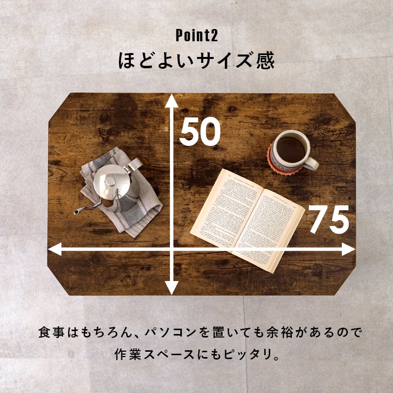 折れ脚テーブル MT-6860MWH マーブルホワイト インテリア 家具 収納