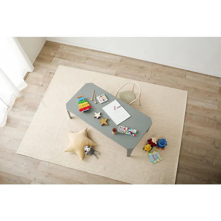 折れ脚テーブル ブルーグレー 折りたたみテーブル センターテーブル ローテーブル HAGIHARA 4934257338615【別送品】