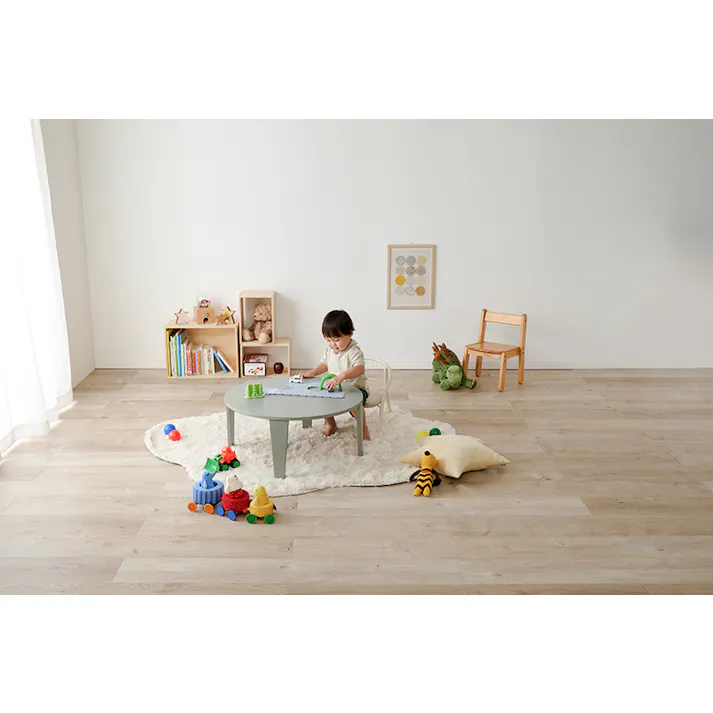 折れ脚テーブル ブルーグレー ミニテーブル センターテーブル キッズテーブル HAGIHARA 4934257338691【別送品】