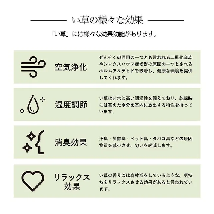 い草花ござ ラグ カーペット ルネ 江戸間2畳 BL 174X174 大判 滑り止め 洗える国産【別送品】