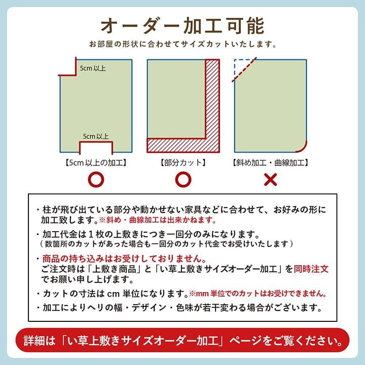 い草花ござ ラグ カーペット ルネ 本間8畳 BL 382X382【別送品