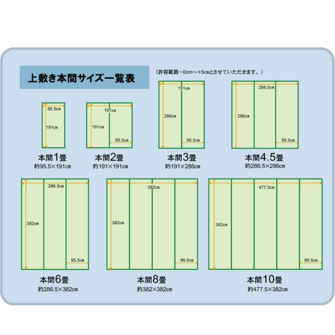 IKEHIKO い草花ござ ラグ カーペット 雲仙 本間2畳 BE 191X191