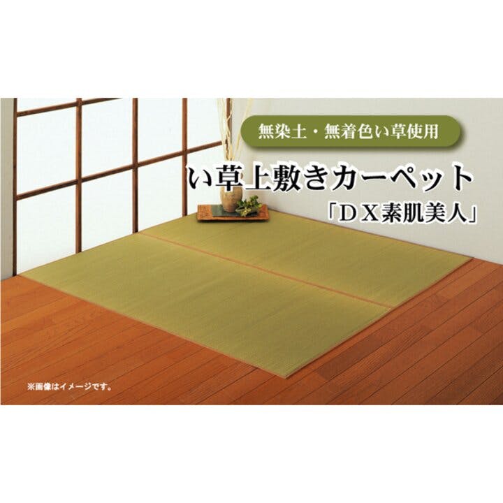 い草 上敷き 6畳 無染土 Dx素肌美人 江戸間6畳 261×352cm 不織布