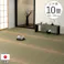 国産い草花ござ ラグ カーペット 西条 江戸間10畳 BE 435X352【別送品】