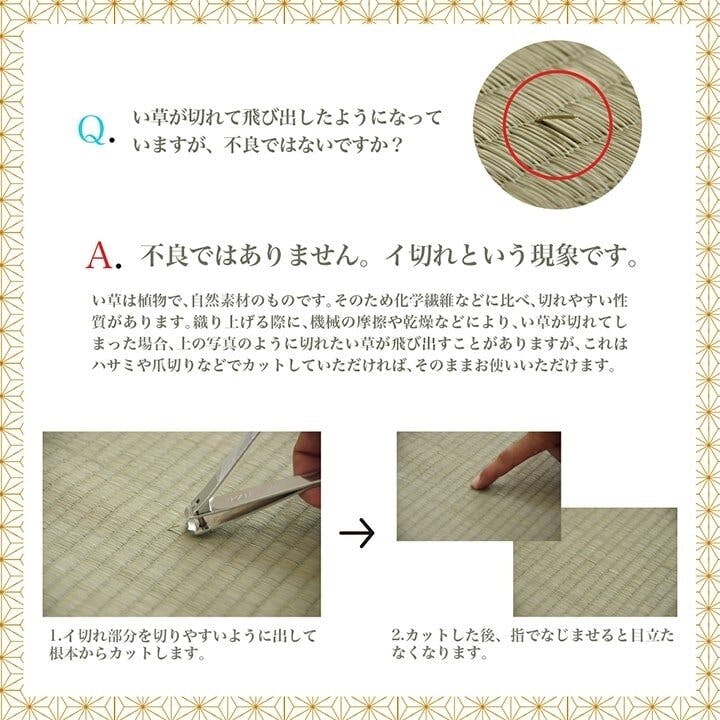 い草ラグ　花ござ　10帖　約435×352cm　夏用　和室用 4114302.jpg