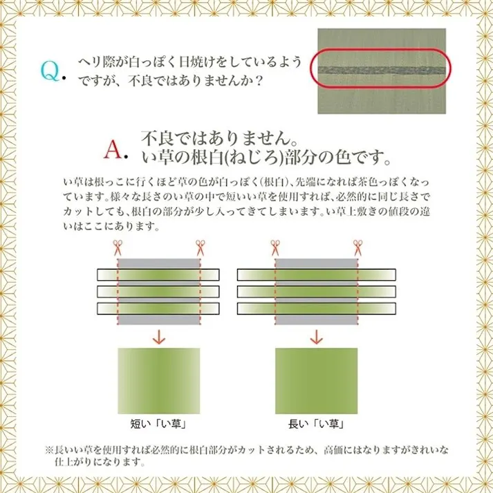 国産い草花ござ ラグ カーペット 西条 江戸間6畳 BE 261X352【別送品】