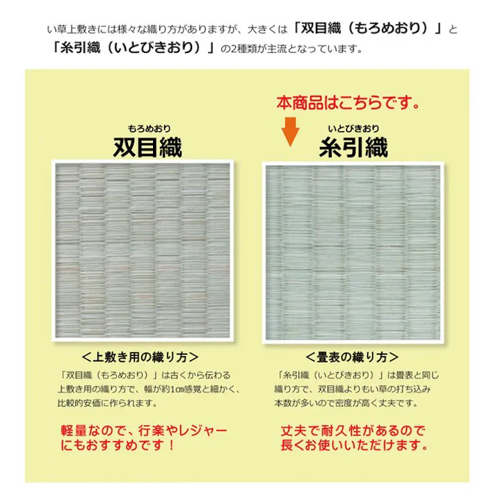 国産い草上敷 カーペット 湯沢 六一2畳 185X185【別送品】