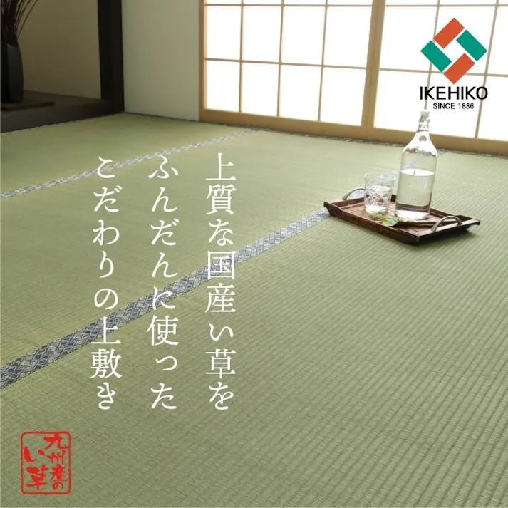 国産い草上敷 カーペット 白浜 江戸間1畳 88X176【別送品】