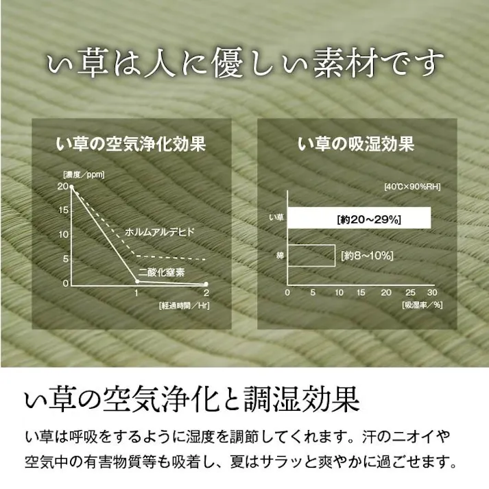 国産い草上敷 カーペット 白浜 江戸間2畳 176X176【別送品】