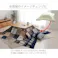リーチェ こたつ布団 上掛け カバー正方形 撥水 ノルディック柄 ネイビー 約195×195cm 節電アイテム 省エネ対策 暖房節約 4550317014178【別送品】