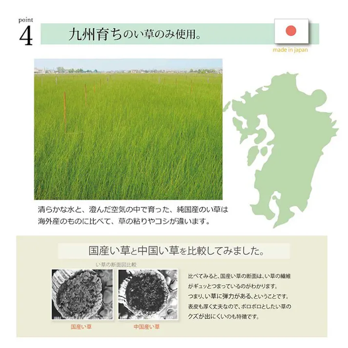 七宝 キッチン マット 120 60cm 幅広タイプ トレンド スタイリッシュ い草 畳 60×120cm ネイビー 和 モダン【別送品】