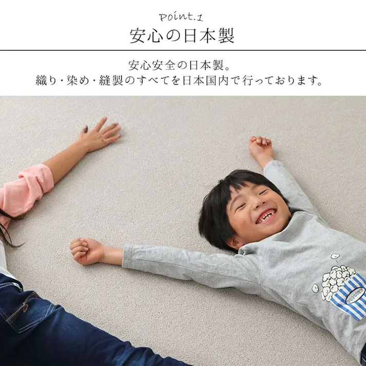 フリッシュ カーペット ラグ 日本 抗菌 消臭 清潔 撥水 抗アレル物質 ダニ対策 無地 ブラウン 江戸間 8畳 約352×352cm 防音対策【別送品】