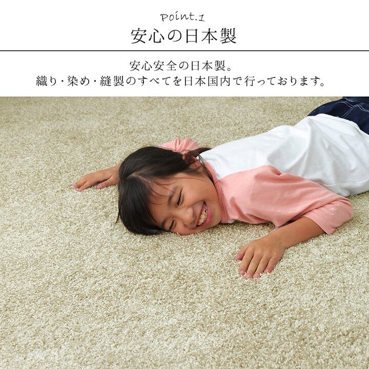 サンティエ 日本 抗菌 消臭 清潔 ラグ カーペット 防炎 アレル